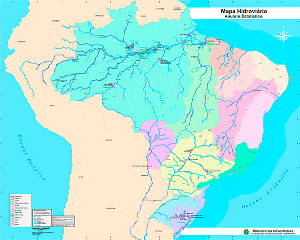 Mapa Hidroviário